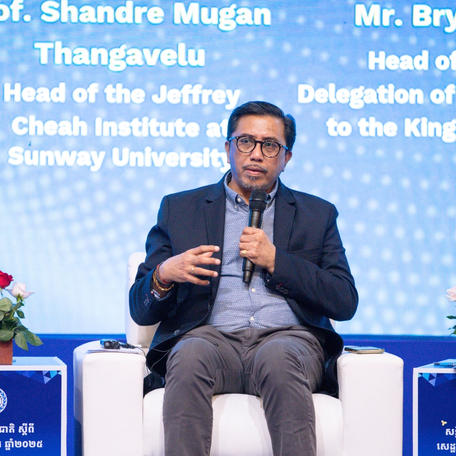Professor Shandre Mugan Thangavelu, Head of the Jeffrey Cheah Institute for Southeast Asia at Sunway University